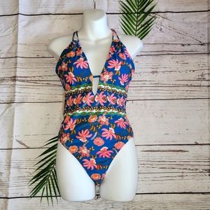 Nanette Lepore One Piece Tropical Floral Swimsuit